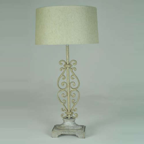 Corinthian Steel Table & Bedside Lamp | ATD448