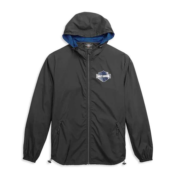 Men's Contrast Hood Windbreaker - 2XL