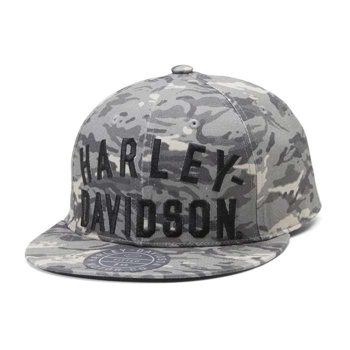 Men's Staple Fitted Novelty Cap - Camo - Grey - L