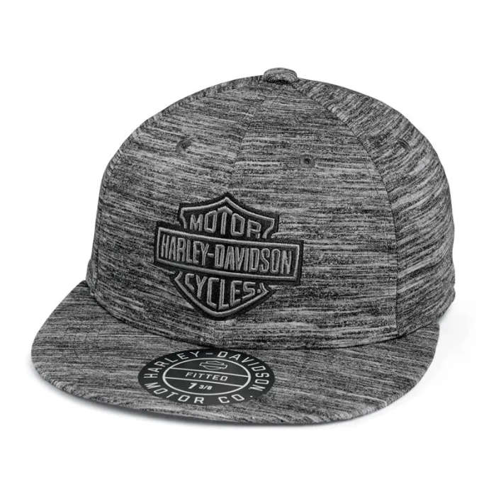 Mens Bar &amp; Shield Novelty Cap  Charcoal Grey - L