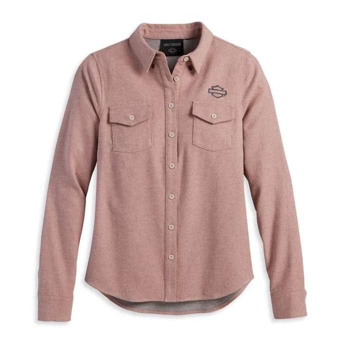 Women's Chrome Warrior Melange Shirt - Ash Rose - L