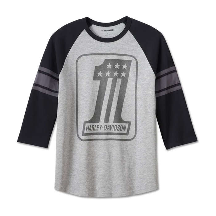 Men's #1 3/4 Raglan Tee - Colorblock - S