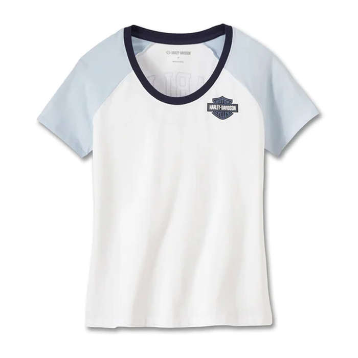Women's United Raglan Tee - Colorblocked - Bright White - M