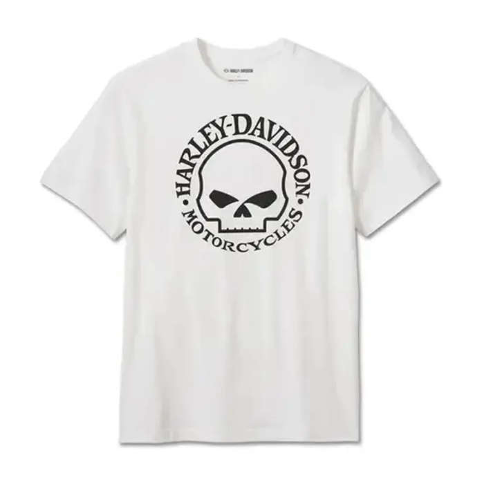 Men's Willie G Skull Tee - White - 4XL