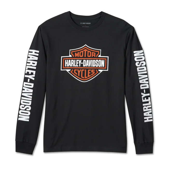 Men's Bar &amp; Shield Long Sleeve Tee - Black - 2XL