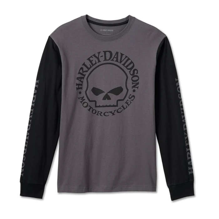 Men's Willie G Skull Long Sleeve Tee - XL