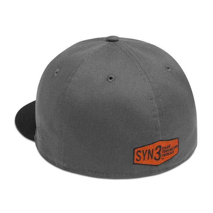 Men's Iron Block 59FIFTY Baseball Cap, Gray &amp; Black - 2XL