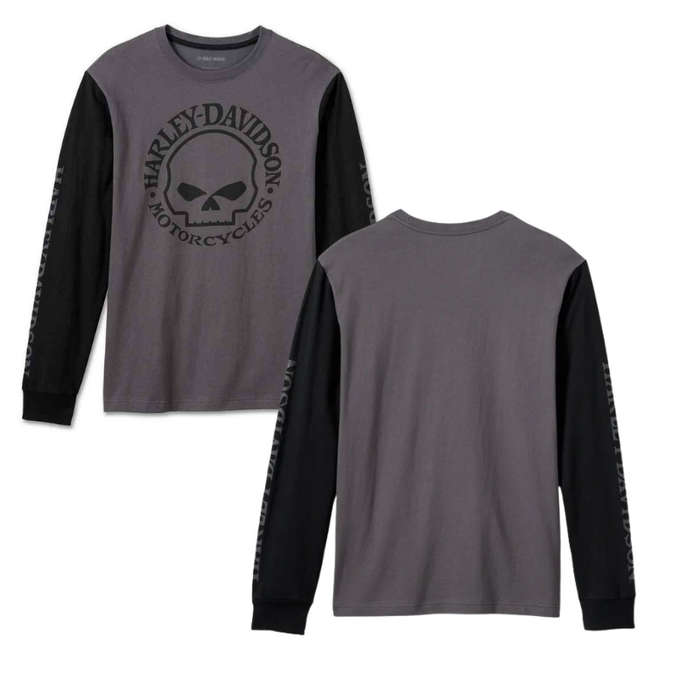 Men's Willie G Skull Long Sleeve Tee - XL