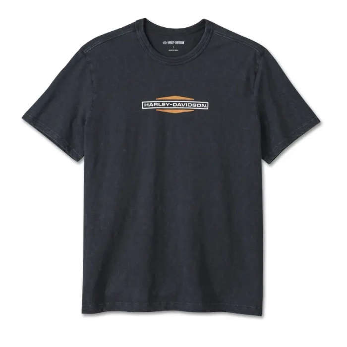 Men's Stacked Bar & Shield Slub Tee - L