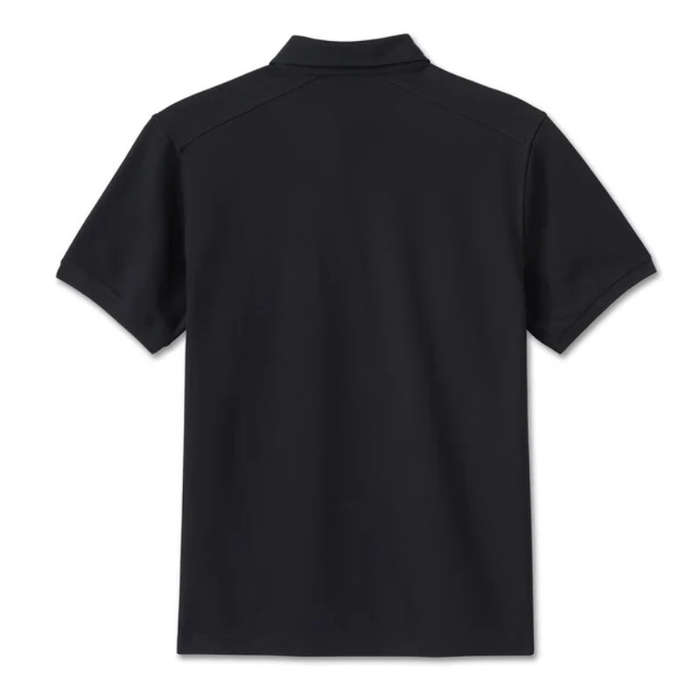 Stacked Bar & Shield Polo - L