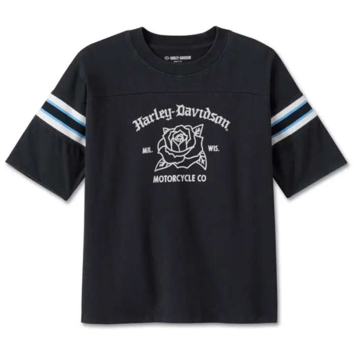 Women's Old English Rose Boxy Tee - 2XL