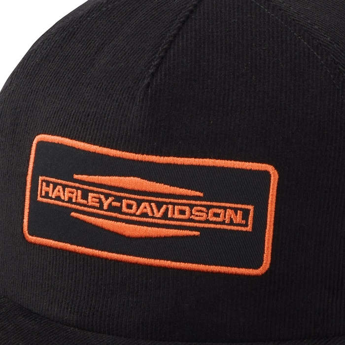 Mens Stacked Bar & Shield 5-Panel Baseball Cap