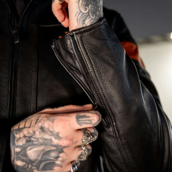 Mens Hwy-100 Waterproof Leather Jacket - 2XL
