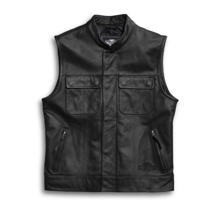Men's Foster Leather Vest - 2XL