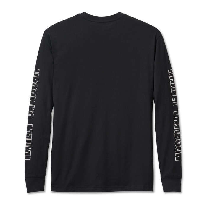 Men's Bar & Shield Long Sleeve Pajama Set - L