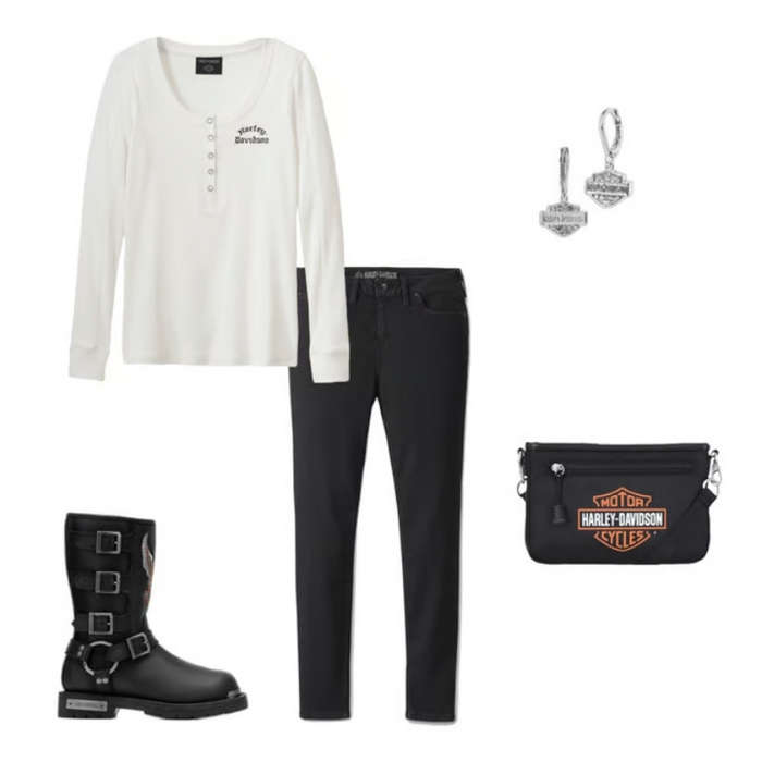 Women's Timeless Long Sleeve Henley - M