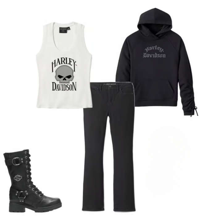 Women's Wild Cat Bar & Shield Raglan Hoodie - M
