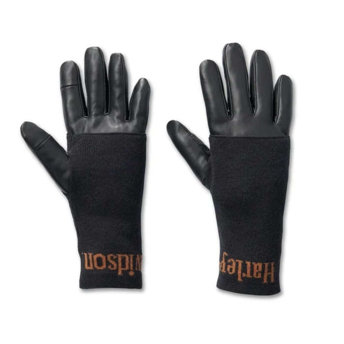Women's 3-in-1 Leather Gloves - L