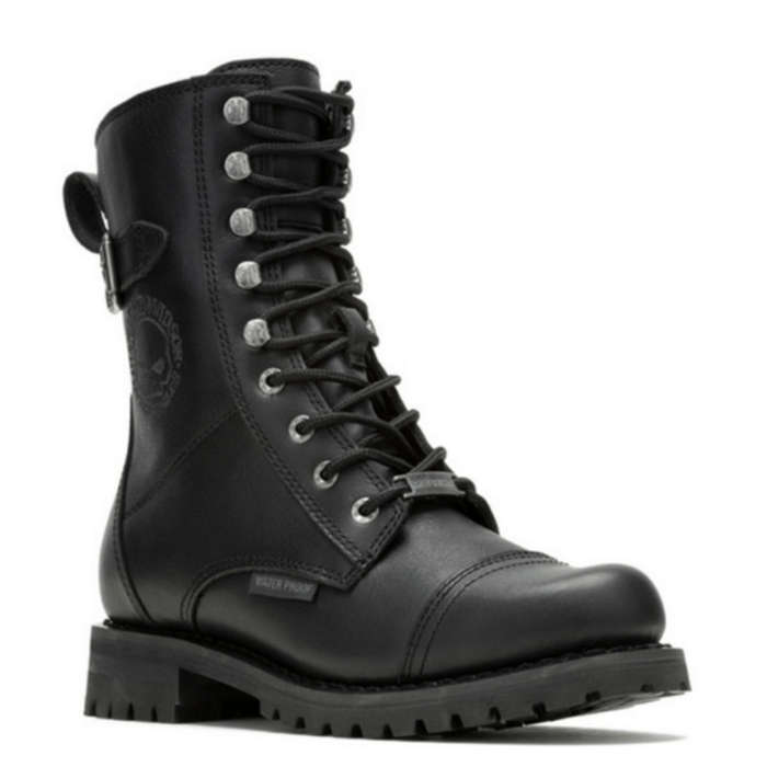 Women's Balsa Skull Waterproof Motorcycle Boots - UK 6