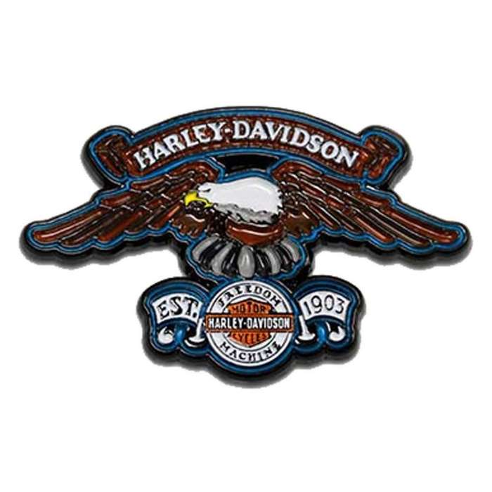 1.75 Inch. Eagle Freedom Machine Metal Pin