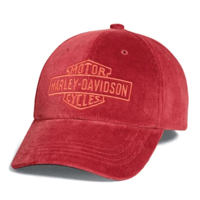 Mens Bar & Shield Corduroy Cap