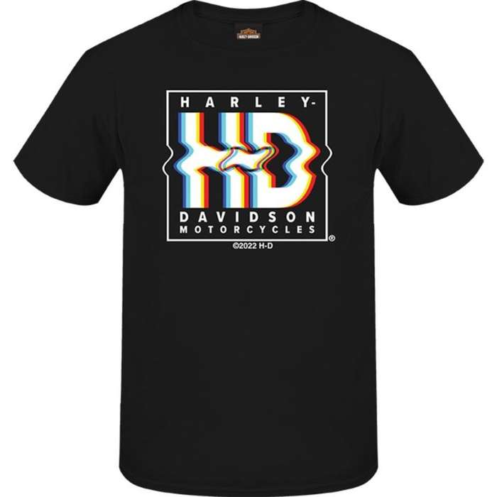 Mens H-D Glitched Dealer Tee - S