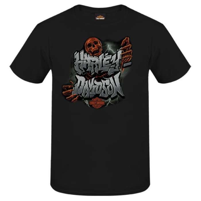 Mens Red Boned Dealer Tee - M