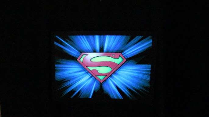 EL Panel Tshirts: Sound activated LED Light up Tshirt | Superman XXL Black