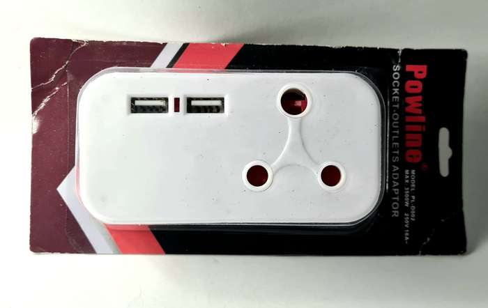 Socket Outlet Adapter 2 USB