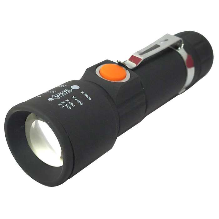 LED USB Rechargeable Flashlight with Cob light 3 Mode