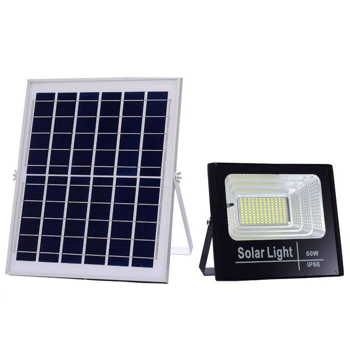 Solar Flood Light 60W with Solar Panel & remote control