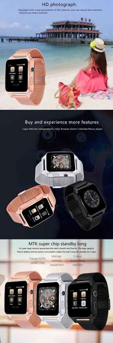 X8 Smart Watch GSM compatible with Android or IOS - Black