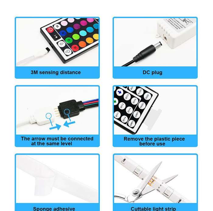 5m Colour Changing RGB LED Strip Light