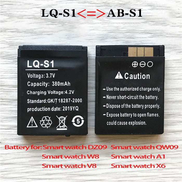Replacement Battery for Smart Watch GT08, DZ09, A1, V8 & X6