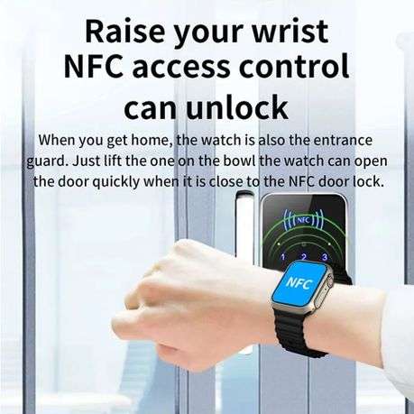 HZ8 - Ultra Max Smart Watch for Mobile Phone users - Black