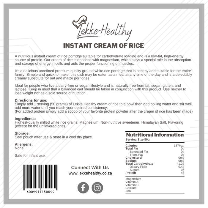 Chocolate Instant Cream of Rice