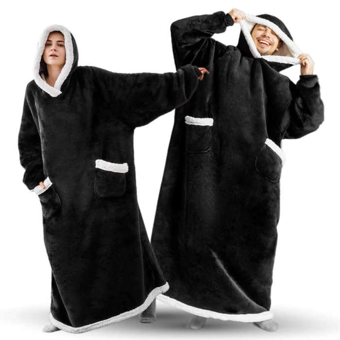 Oversized Super Long  Huggle Hoodie