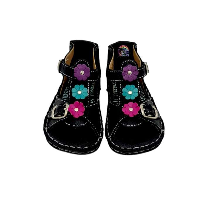 Cobbles - Black and Rainbow Flowers (2,5,6)