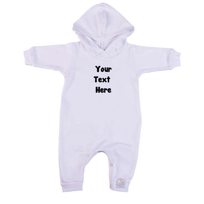 Personalized Hooded Romper (0-24mnts)
