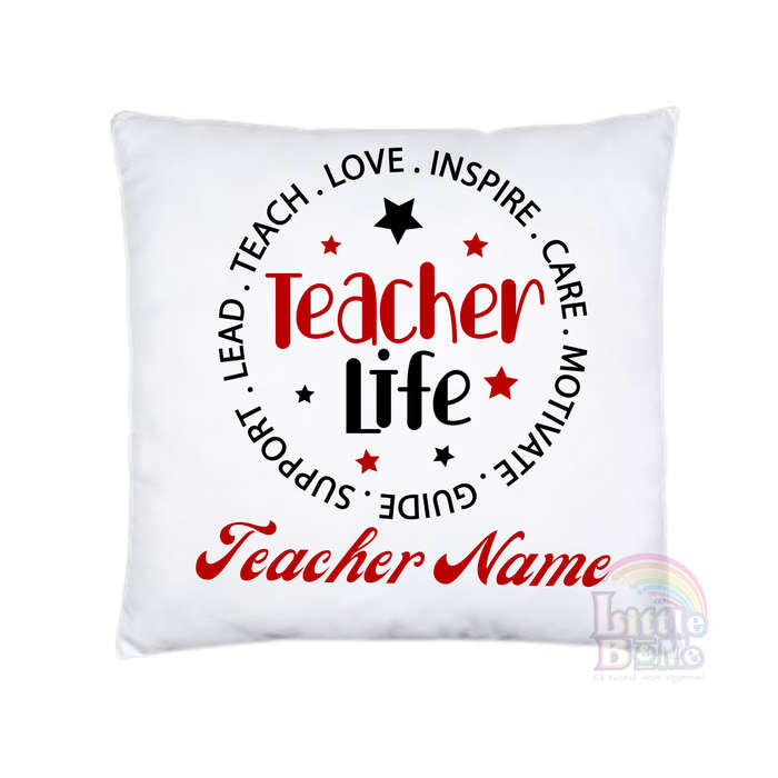 Personalized Teacher Life Cushion