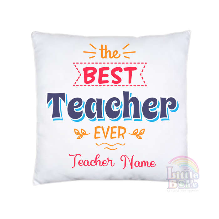 Personalized Best Teacher Ever Cushion