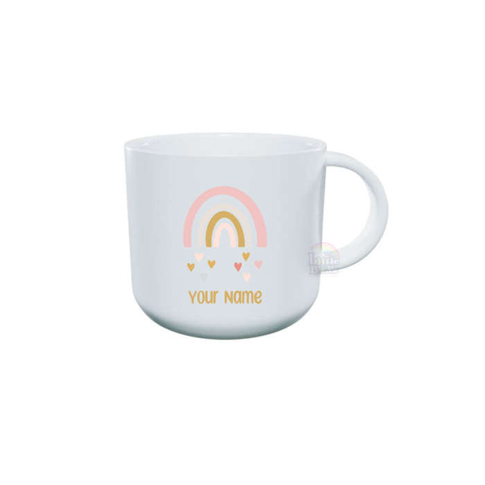 Personalized Toddler Mug - Pink Rainbow
