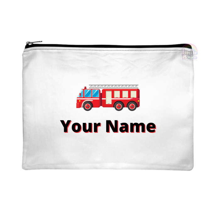 Personalized A4 Bookbag - Firetruck