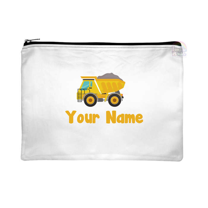 Personalized A4 Bookbag - Dump Truck