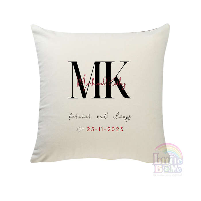 Personalized Initials Canvas Cushion