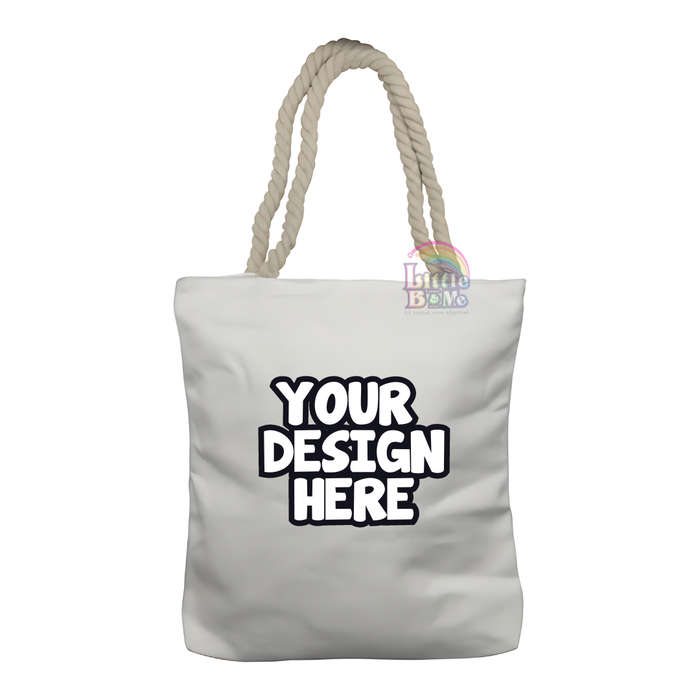 Personalized Rope Tote Bag- Your Design
