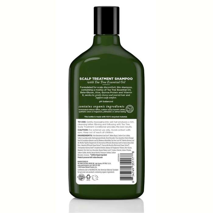 Avalon Organics Scalp Treatment Tea Tree Shampoo (325ml)