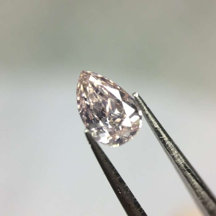 0.28 Fancy Light Pink GIA Pear Certified Natural Loose Diamond