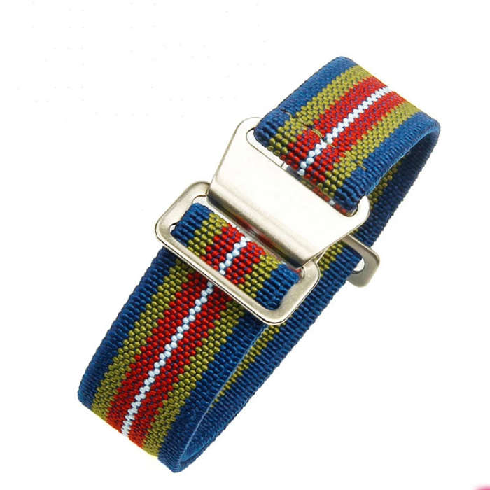 22mm Paratrooper Watch Strap Blue/Green/Red/White