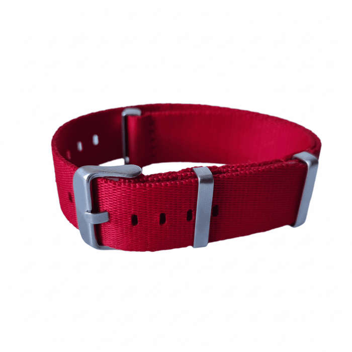 22mm Seat Belt Nato Watch Strap Red